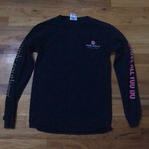 Simply southern collection navy blue long sleeve